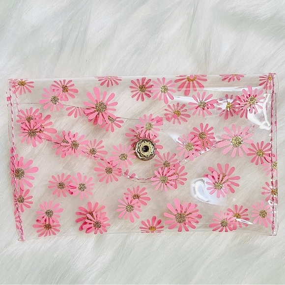 Floral Clear Card Case Wallet Bundle 3 - Picture 7 of 10